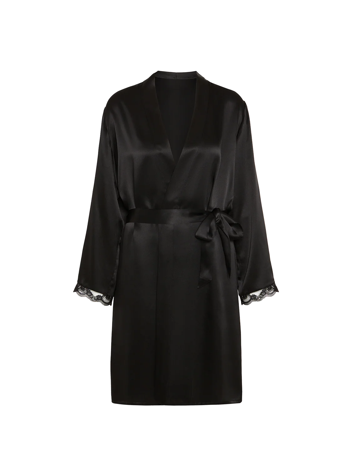Love Me Silk Kimono Black