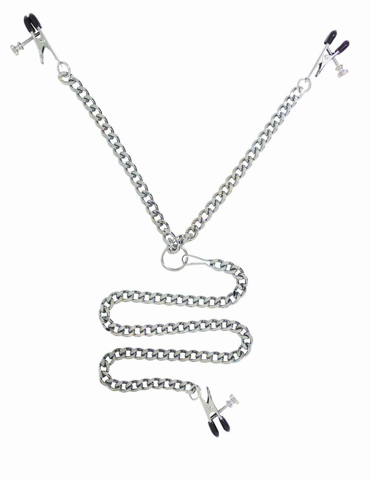 Alligator Y-Style Nipple to Clitoris Clamp