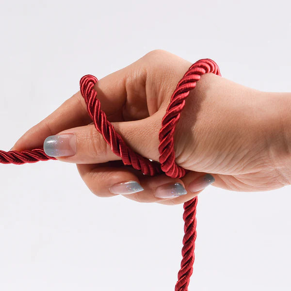 White Gold Silky Satin Bondage Rope