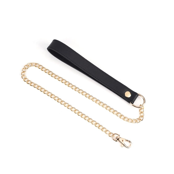 Night Blossom Leather Collar and Leash