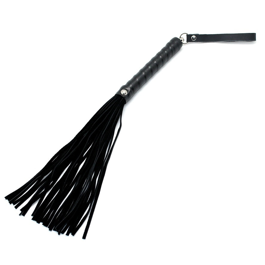 Black Leather Wrapped Flogger