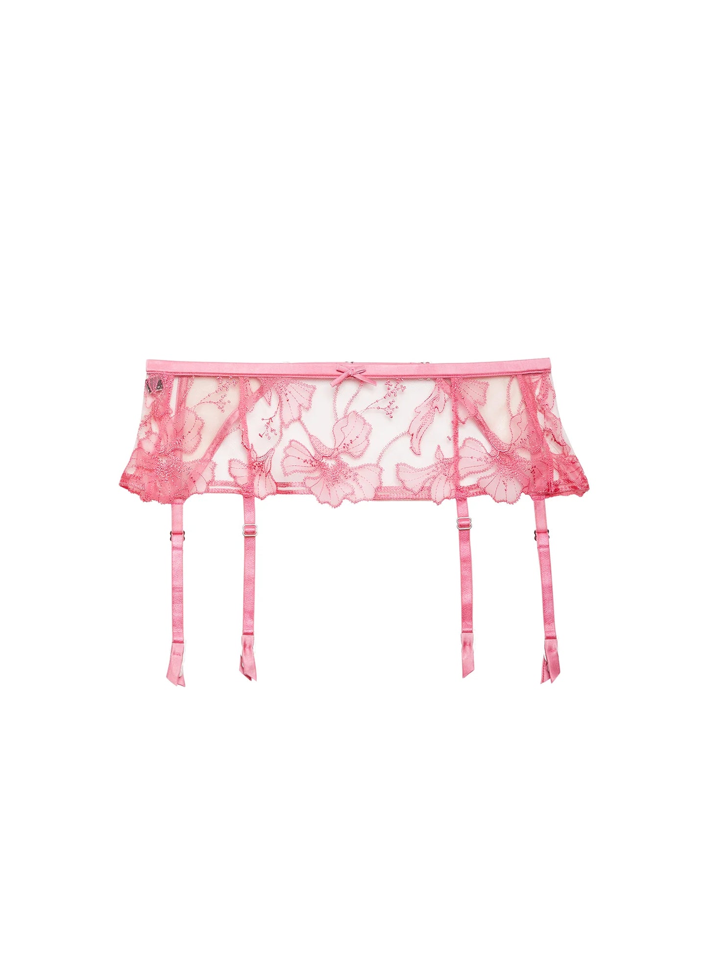 Fleur du Mal Harper Embroidery Garter Belt