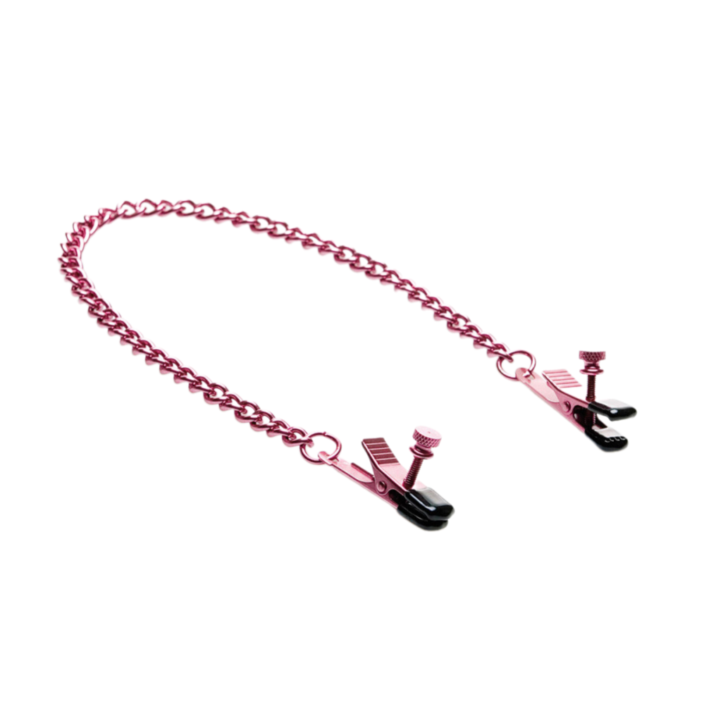 Pink Adjustable Alligator Nipple Clamps