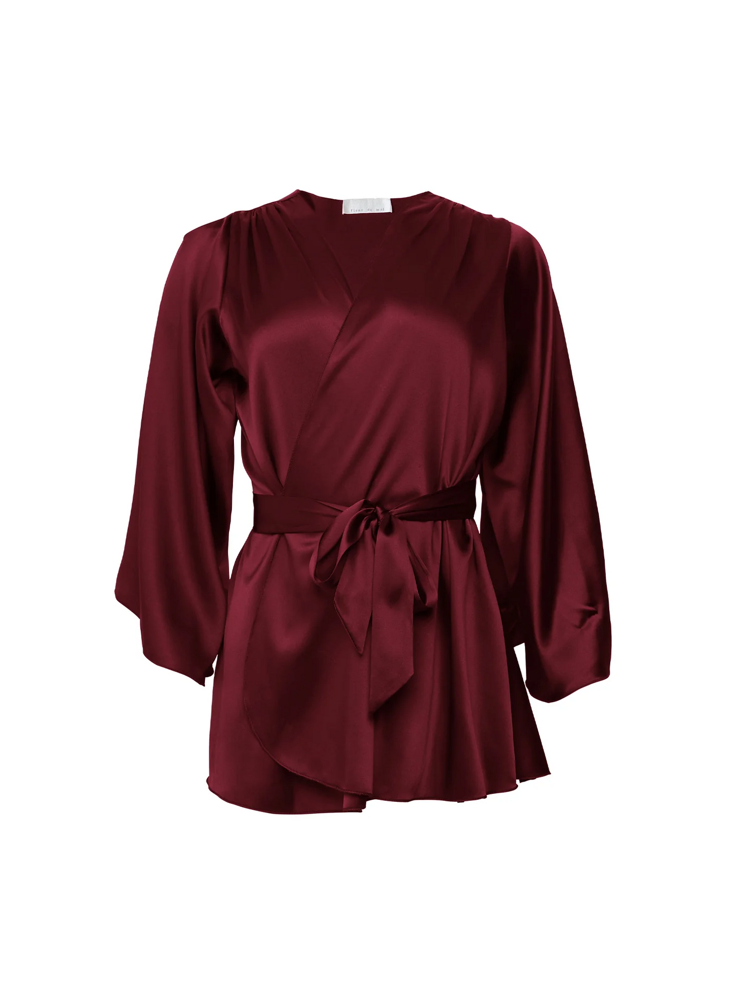 Fleur Du Mal Angel Sleeve Robe Blood Red