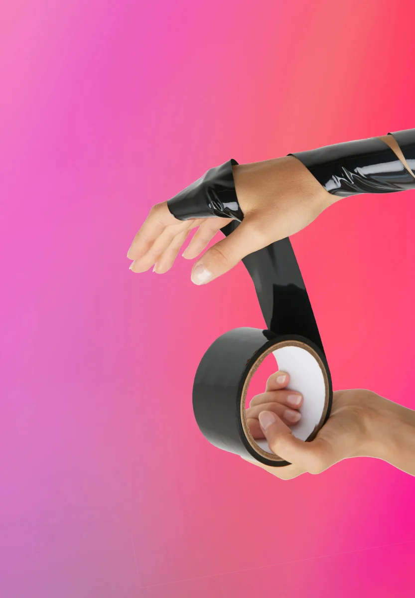 Bond My Desire Black Bondage Tape