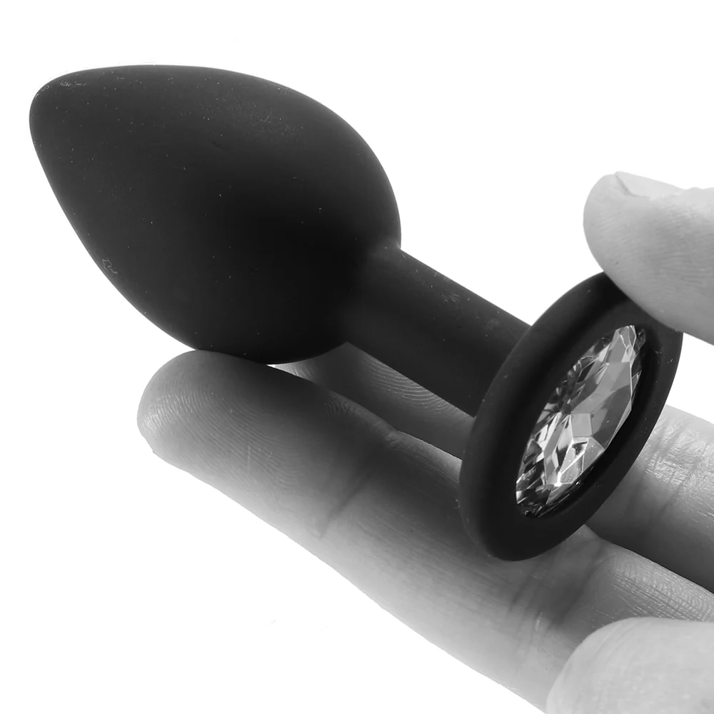 Clear Gem Silicone Plug