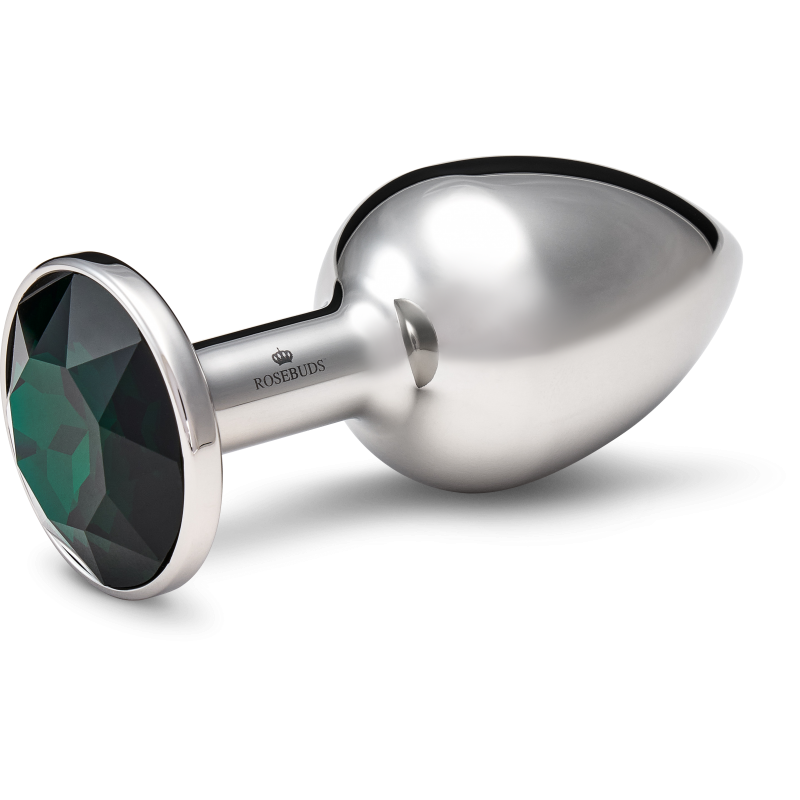 Rosebuds Crystal Emerald Medium