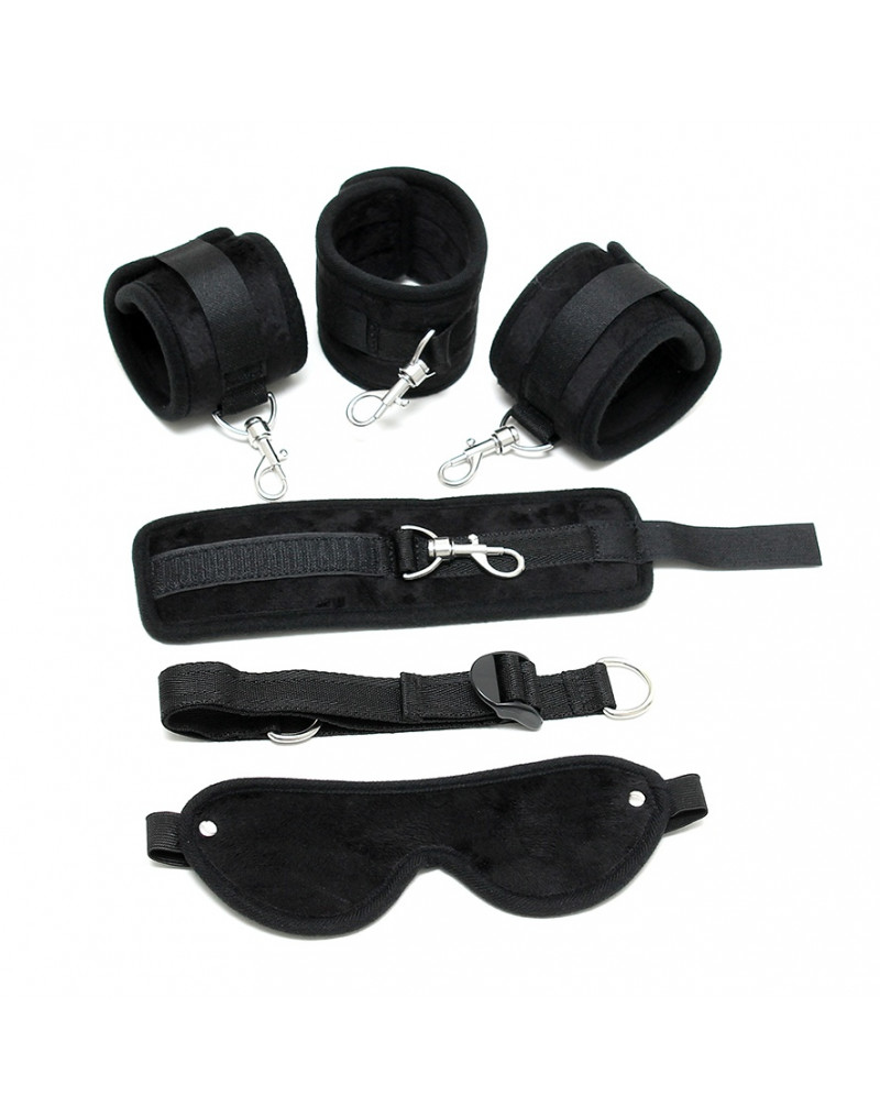 Soft Wrist-to-Ankle Cuffs With Mask