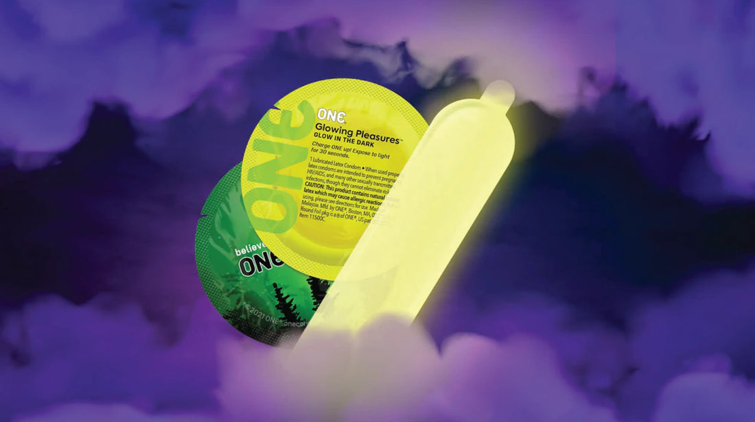 One Glowing Pleasures Condoms: Style and Confidence for Safe Intimacy