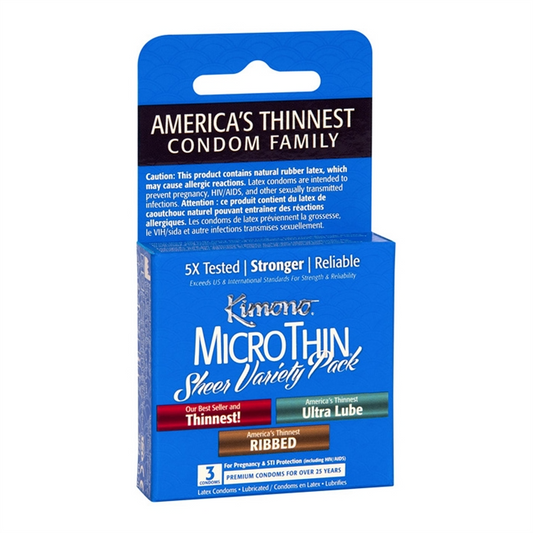 Kimono MicroThin Condoms Variety 3 Pack