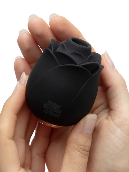 Fifty Shades Hearts & Flowers Rose Suction Vibrator