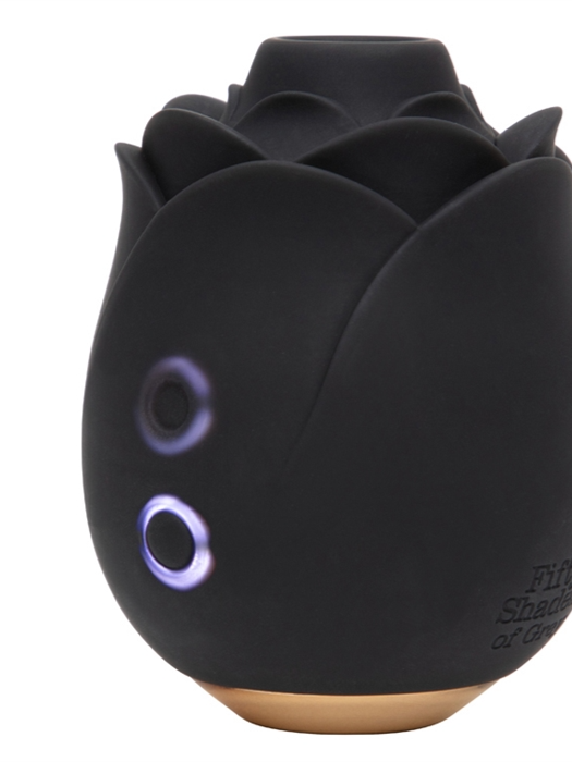 Fifty Shades Hearts & Flowers Rose Suction Vibrator