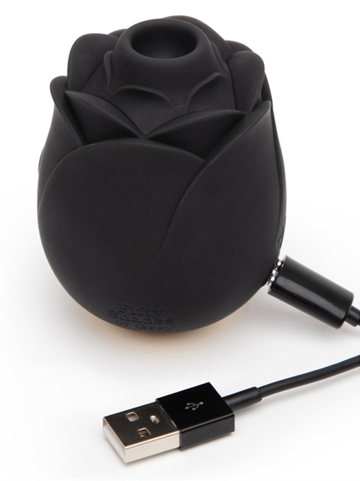 Fifty Shades Hearts & Flowers Rose Suction Vibrator
