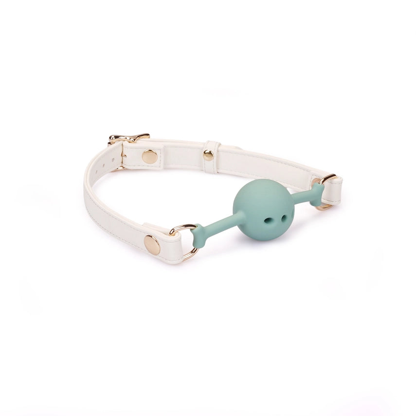Plush Velour Creamy  Ball Gag