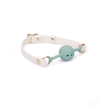 Plush Velour Creamy  Ball Gag