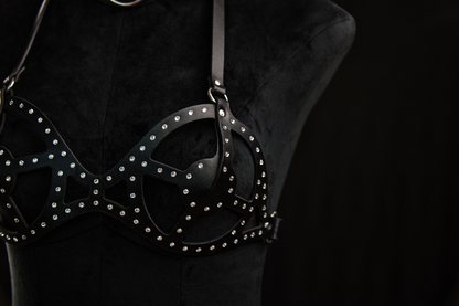 Diamant Vegan Leather Bra Harness