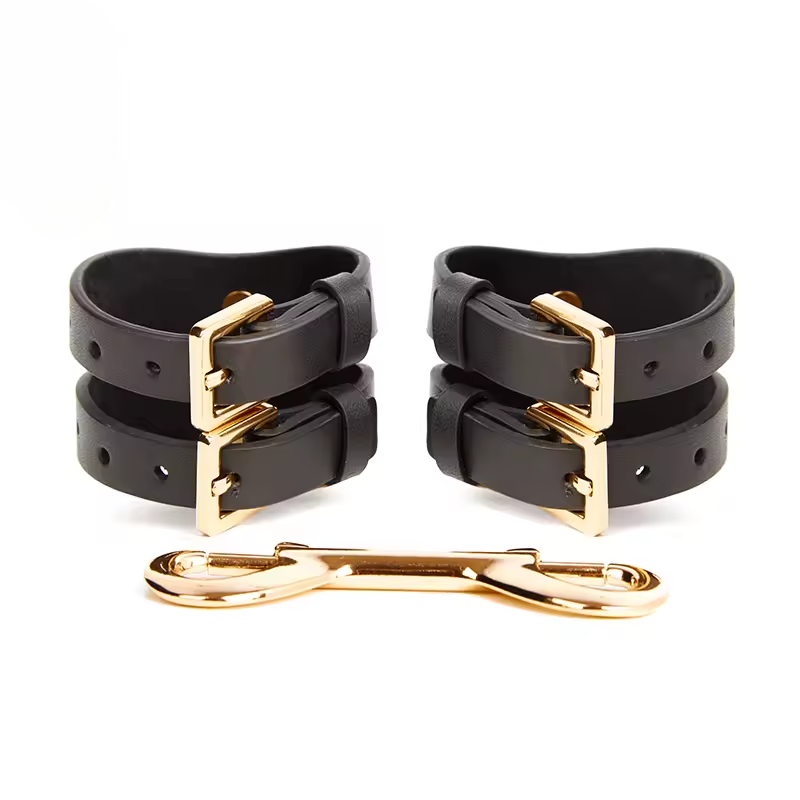 Liquide D'Or Leather Handcuffs