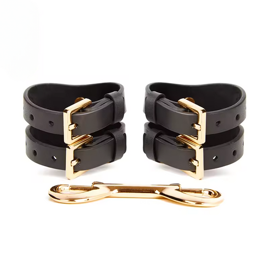 Liquide D'Or Leather Handcuffs