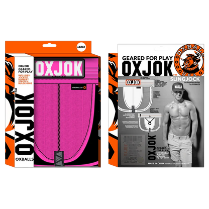 SLINGJOCK, upthrust slider-strap jock, PINK SKY, MEDIUM