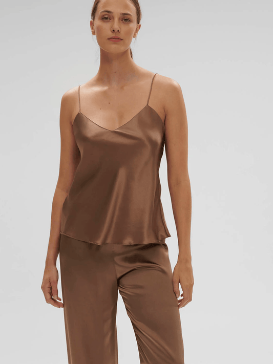 Dream Silk Cami Top Macchiato