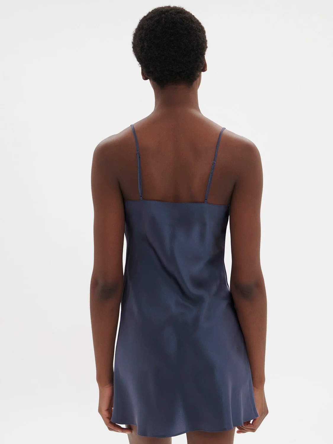 Dream Silk Chemise Cinder Blue