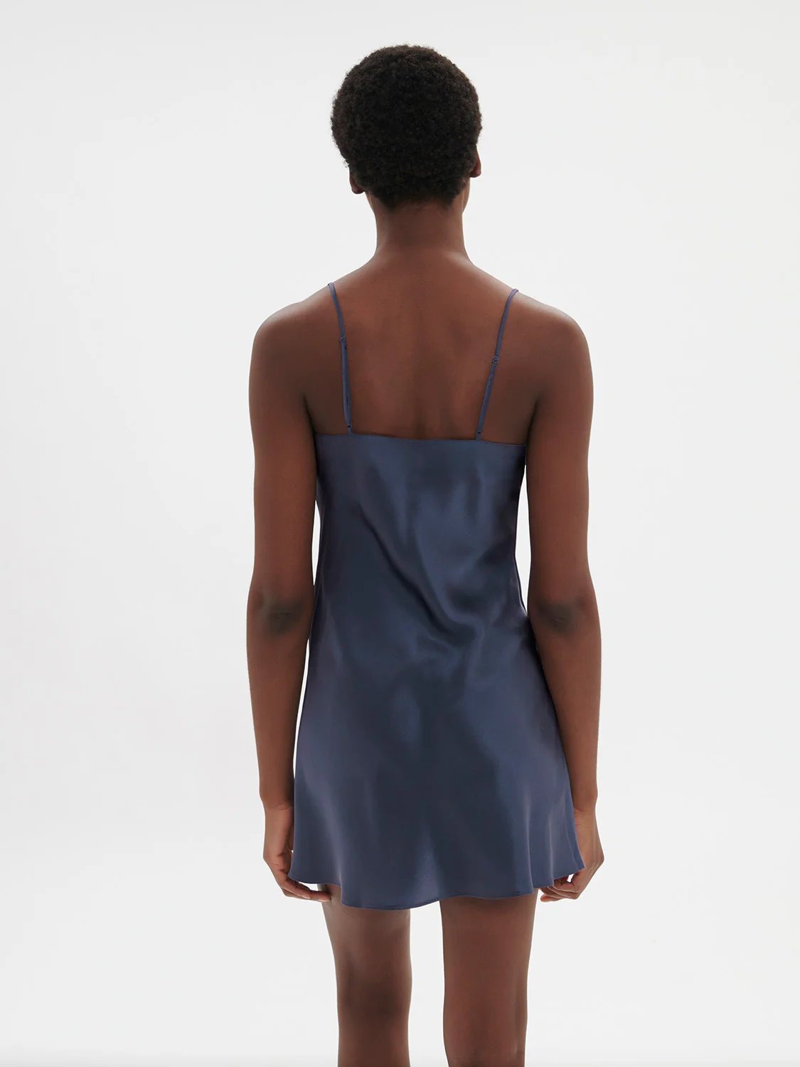 Dream Silk Chemise Cinder Blue