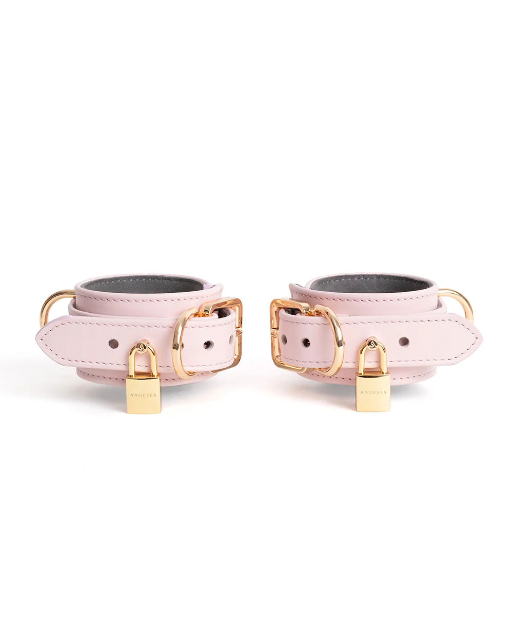 Estrid Handcuffs Pink with Gold Lock