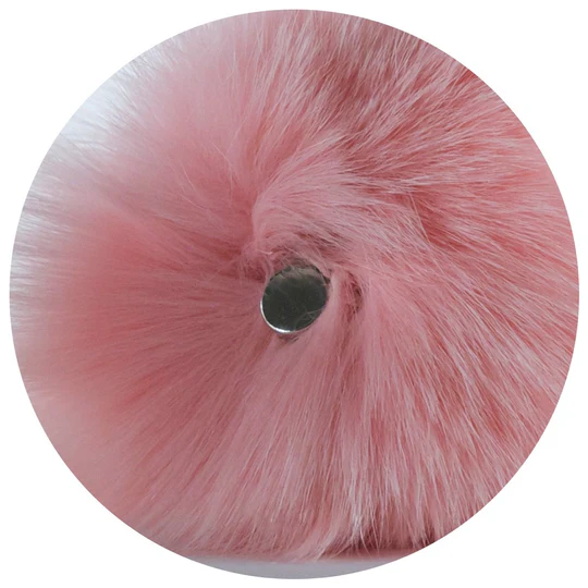 Pink Magnetic Sparkle Bunny Tail