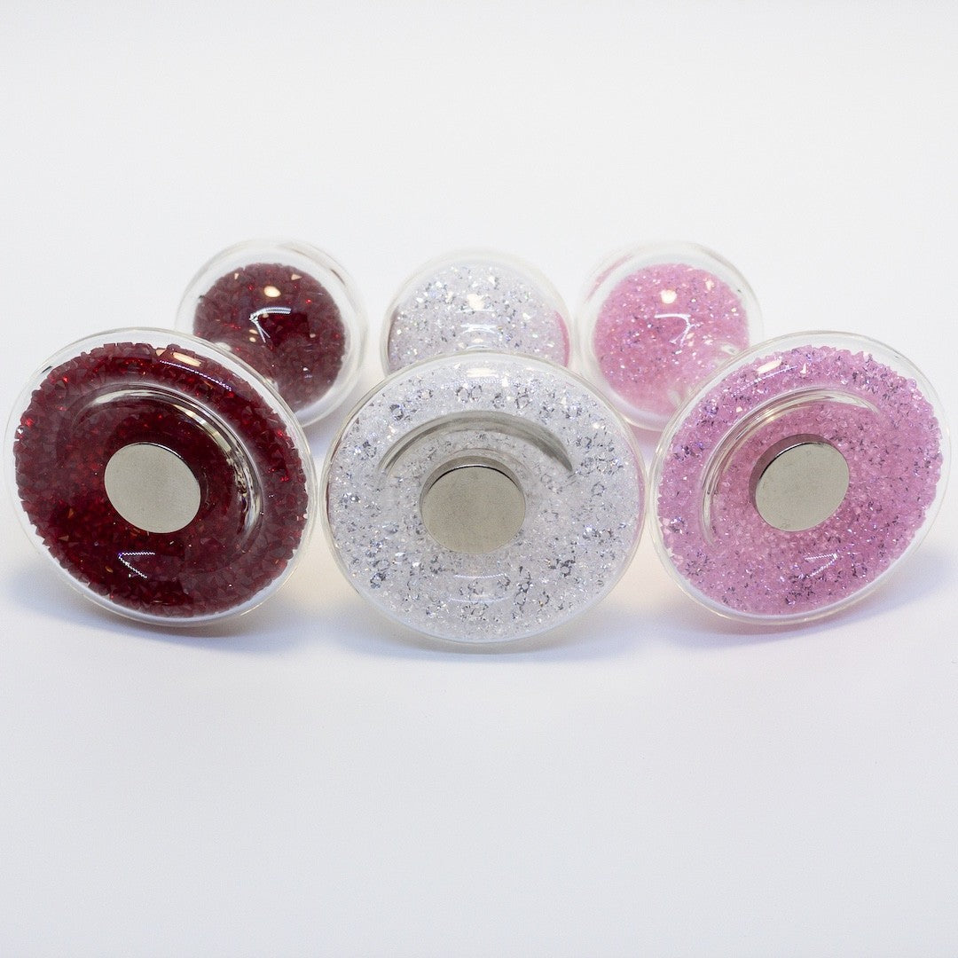 White Magnetic Sparkle Bunny Tail