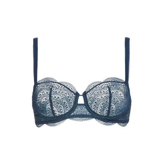 Karma Sheer Demi Prestige Blue Bra