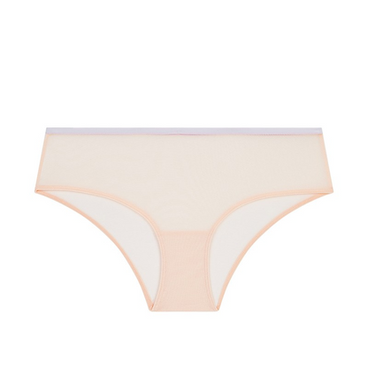 Rosalie Sheer Mesh Shorty Petal Powder
