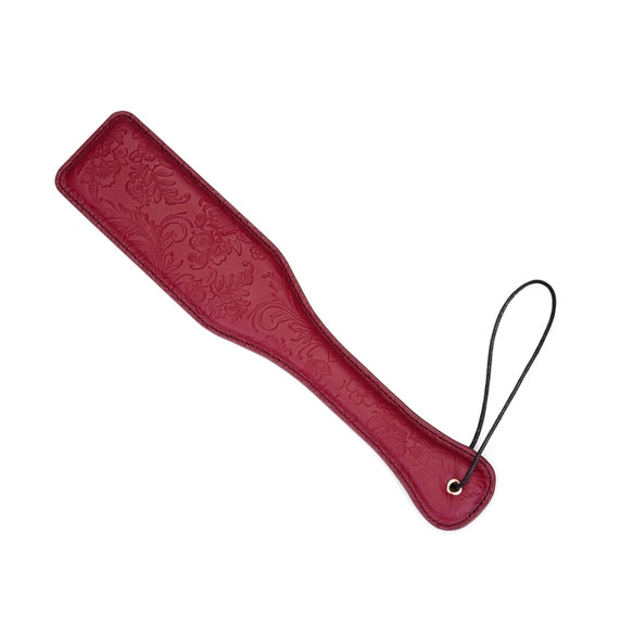 Oxblood Embossed Leather Paddle