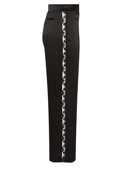 Love Me Silk Trousers Black
