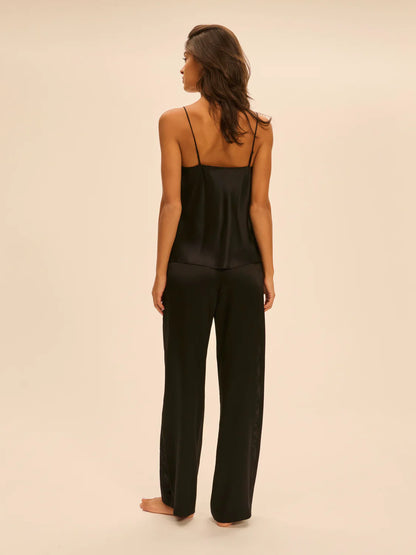 Love Me Silk Trousers Black