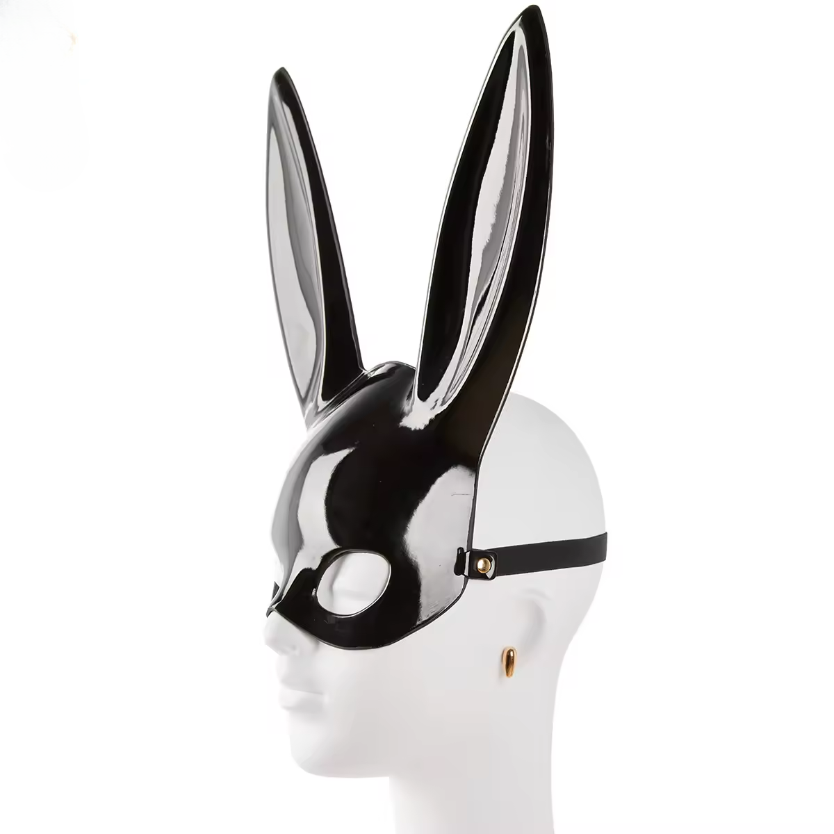 Lapin Noir Patent Leather Mask