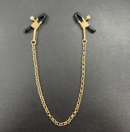 Alligator Nipple Clamp Gold
