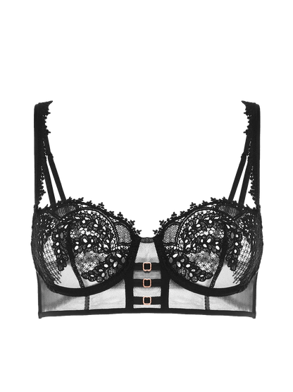 Mystic Half Cup Bra Black