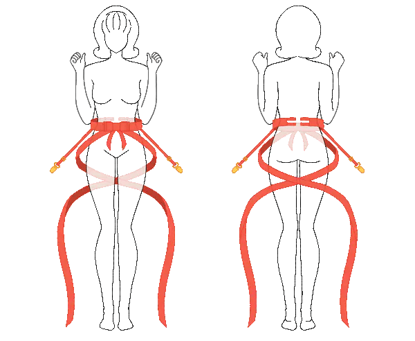 Bowknot Lower Body Strap Restraint