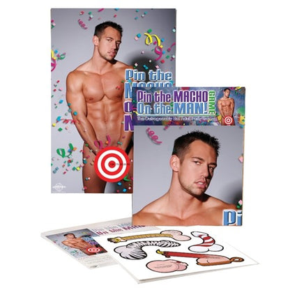 Pin the Macho on the Man Bachelorette Party Game