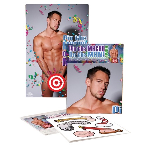 Pin the Macho on the Man Bachelorette Party Game