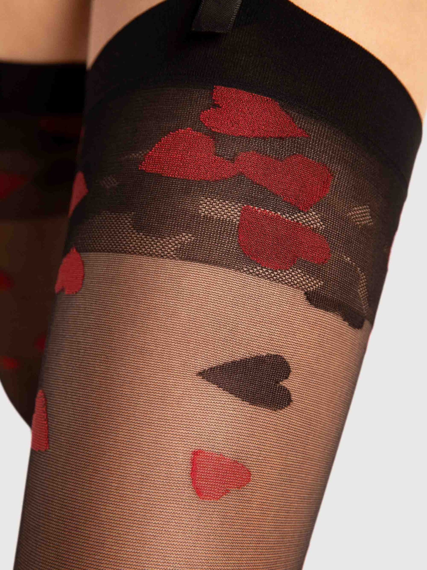 Alice Heart Patterned Stockings
