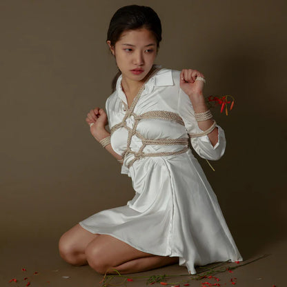 Ruby Red Silky Satin Bondage Rope