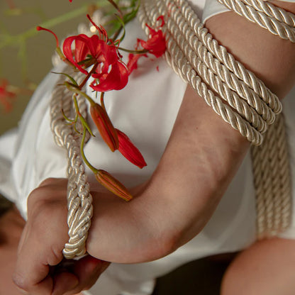 Ruby Red Silky Satin Bondage Rope