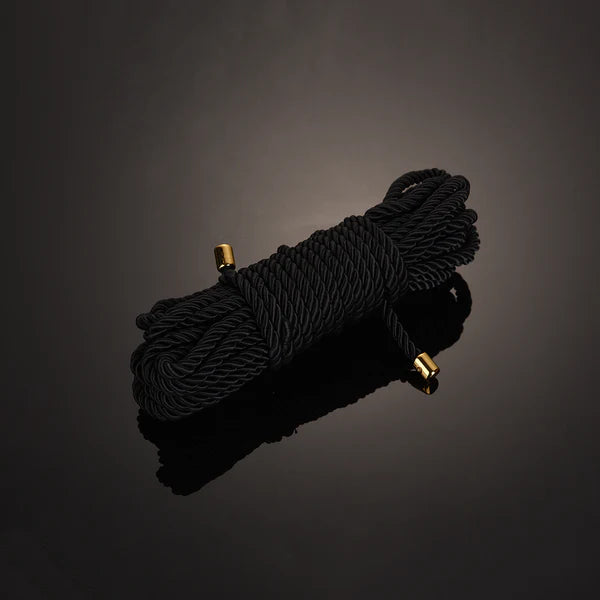Smoke Black Silky Satin Bondage Rope