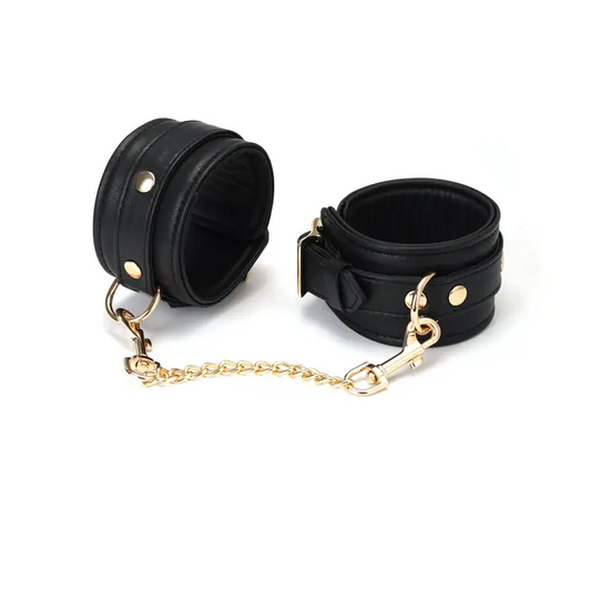 Dark Secret Leather Ankle Cuffs