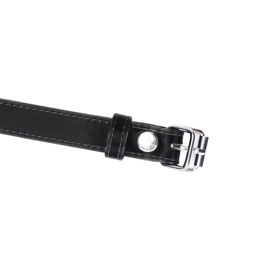 Plush Velour Metallic Black Blindfold