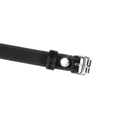 Plush Velour Metallic Black Blindfold