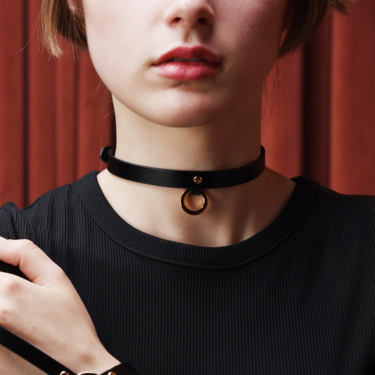 Discipline Leather Thin Choker
