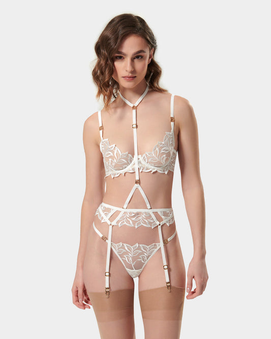 Isadora Garter Belt White