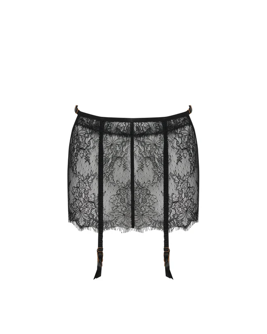 Camelia Skirt Suspender Black